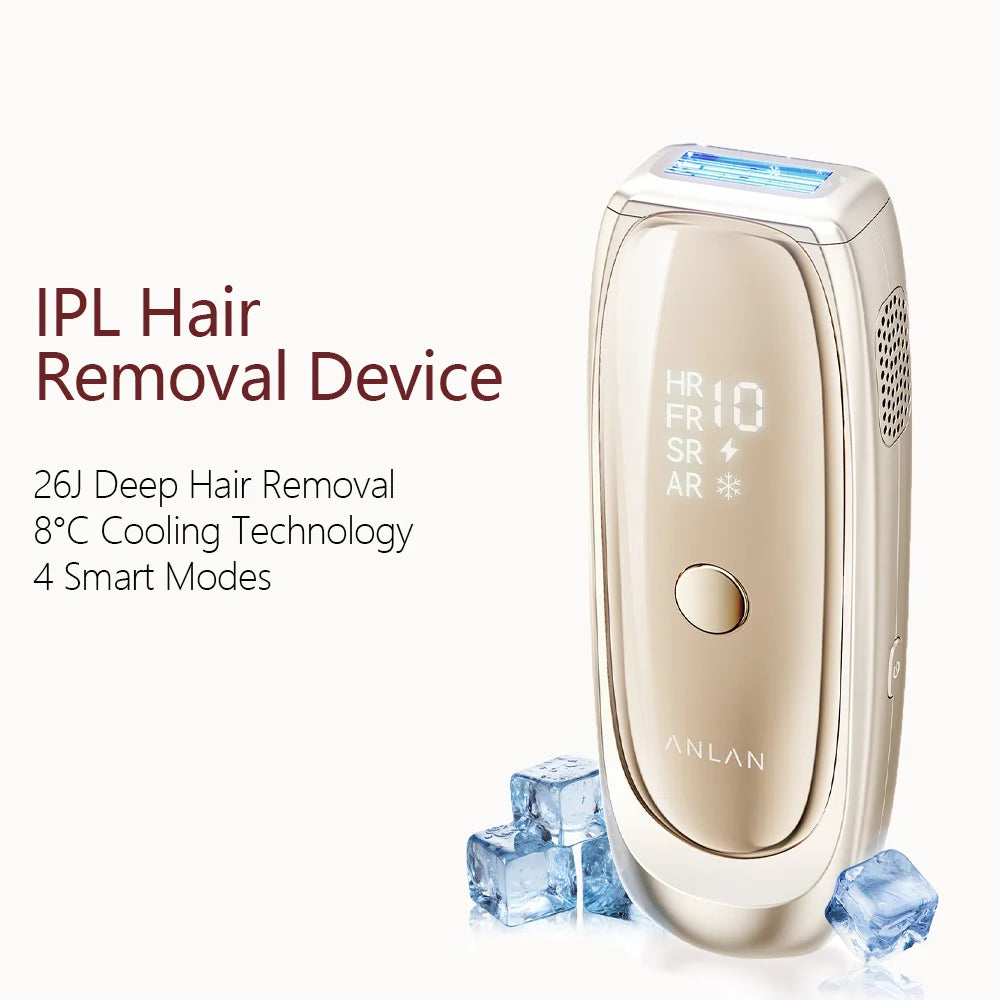 ANLAN IPL Hair Removal | Unlimited Flashes, 26J Power, ICE Cooling, Painless Permanent Hair Removal