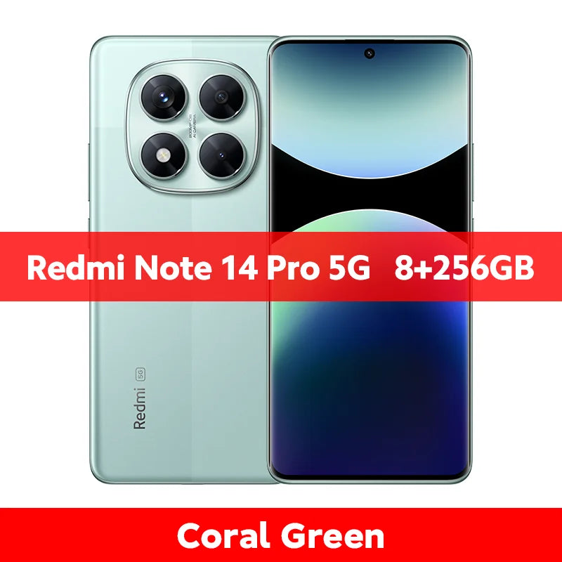 FR Warehouse Xiaomi Redmi Note 14 Pro 5G Smartphone Global Version  MediaTek 200MP Camera 5110mAh 45W Dimensity 7300-Ultra CPU - Limetastore