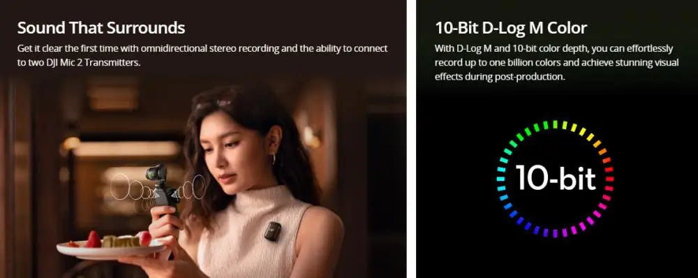 DJI Osmo Pocket 3 – Pocket‑Sized Vlogging Camera | 1‑Inch CMOS Sensor, 4K/120fps