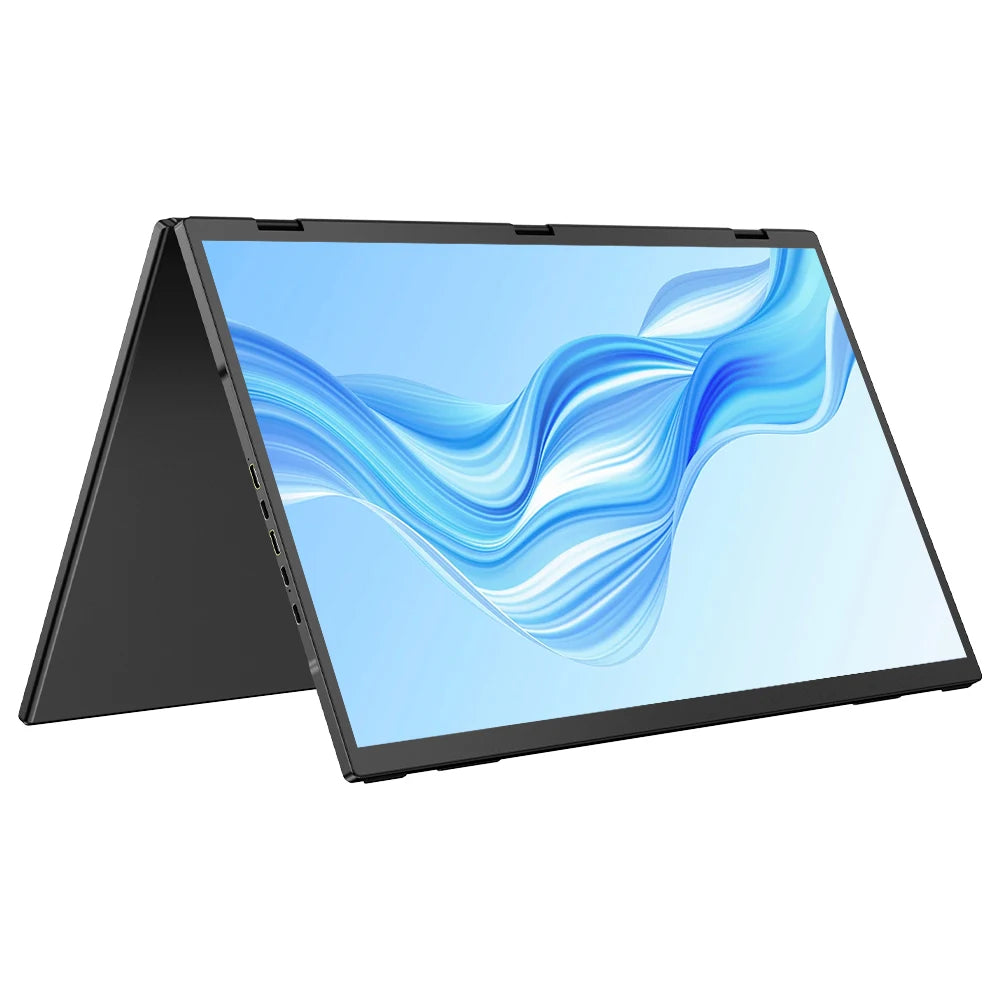 UPERFECT 100Hz Dual Screen Monitor 18.5" Laptop Folding Display w/ USB C Mini HDMI VESA Stand for Mac Phone Desktop - Limetastore