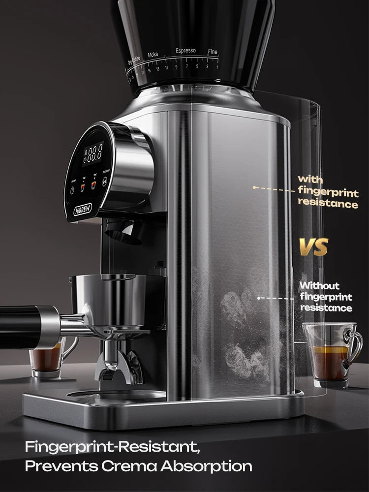 HiBREW G3 Plus – 48 mm stožčasti električni mlinček za kavo | Kompakten in prenosljiv mlinček za kavna zrna