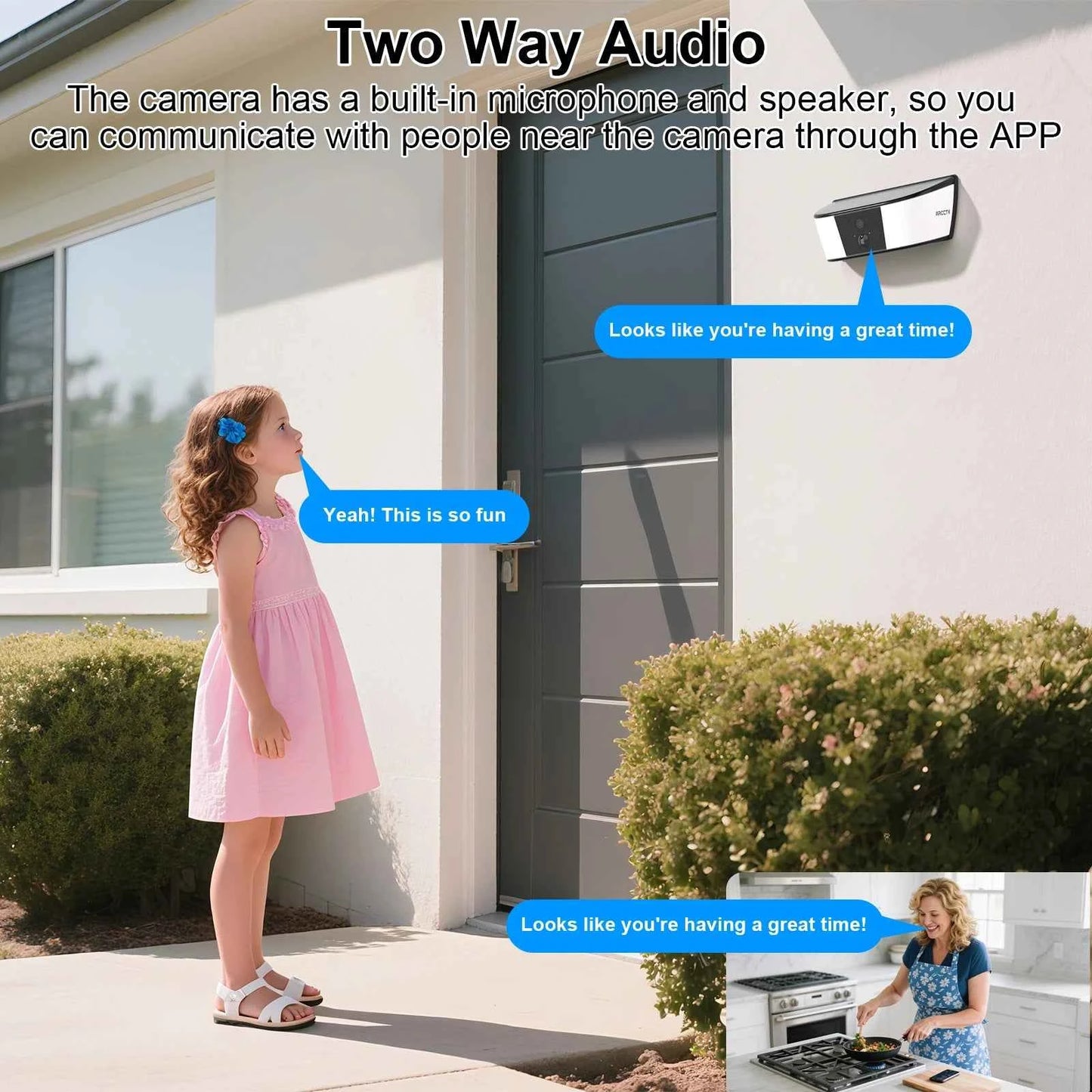 ARCCTV 2K WiFi Solar Camera Security Outdoor Wireless Floodlight Camera Humanoid Detection Alarm Surveillance HD Two Way Audio - Limetastore