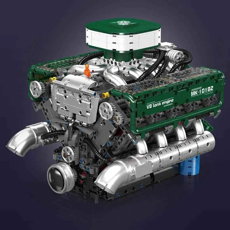 Mould King 10182 Motorized V8 Tank Engine Building Set | Military Technical Toy - Limetastore