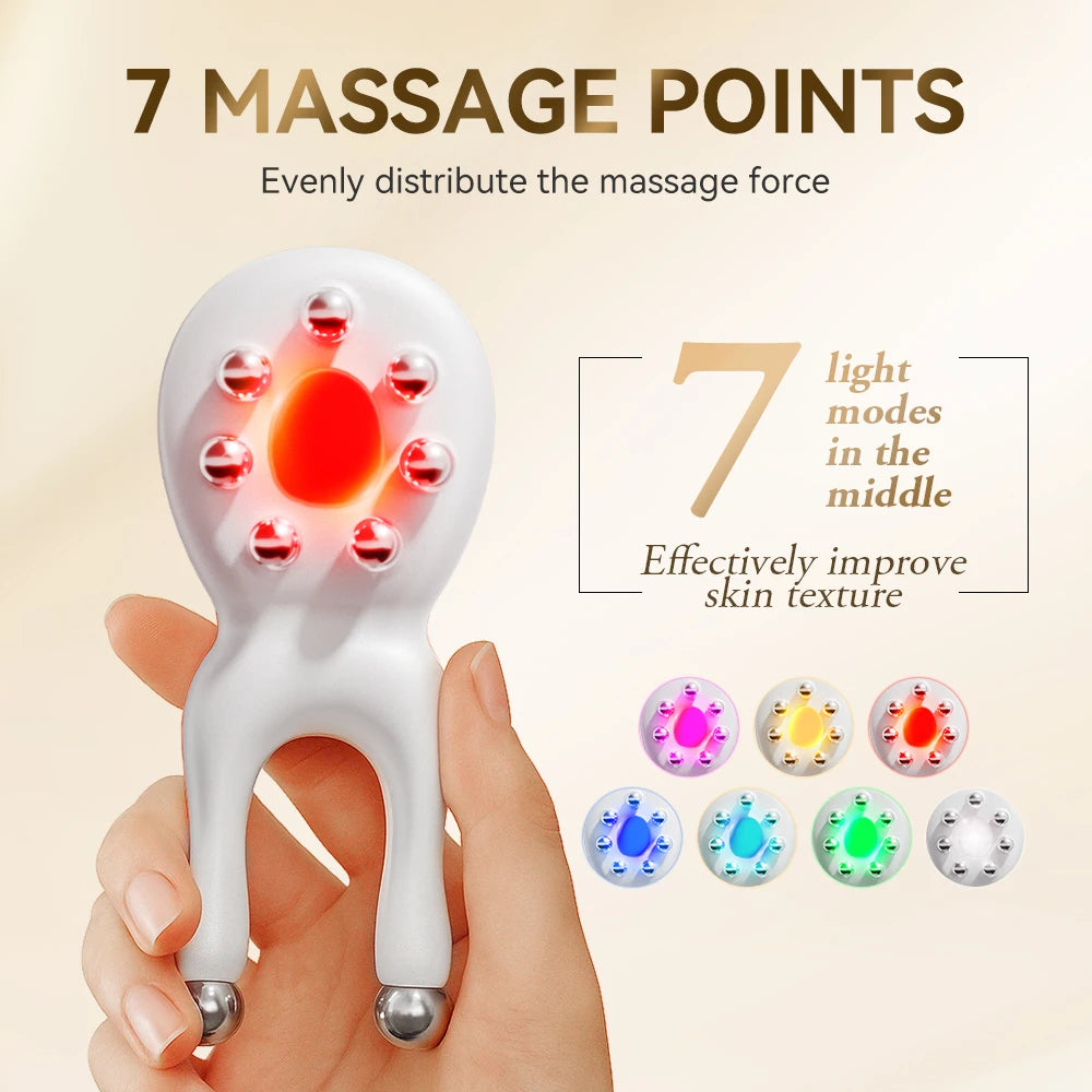 ANLAN Eye Massager with 7-Color LED Light Therapy for Facial Lifting, Puffiness Reduction, Anti-Aging, and Skin Tightening - Limetastore
