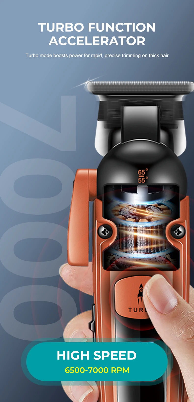 VGR Hair Trimmer Professional Hair Cutting Machine Cordless Hair Clipper Barber Adjustable Haircut LED Trimmer for Men V-274