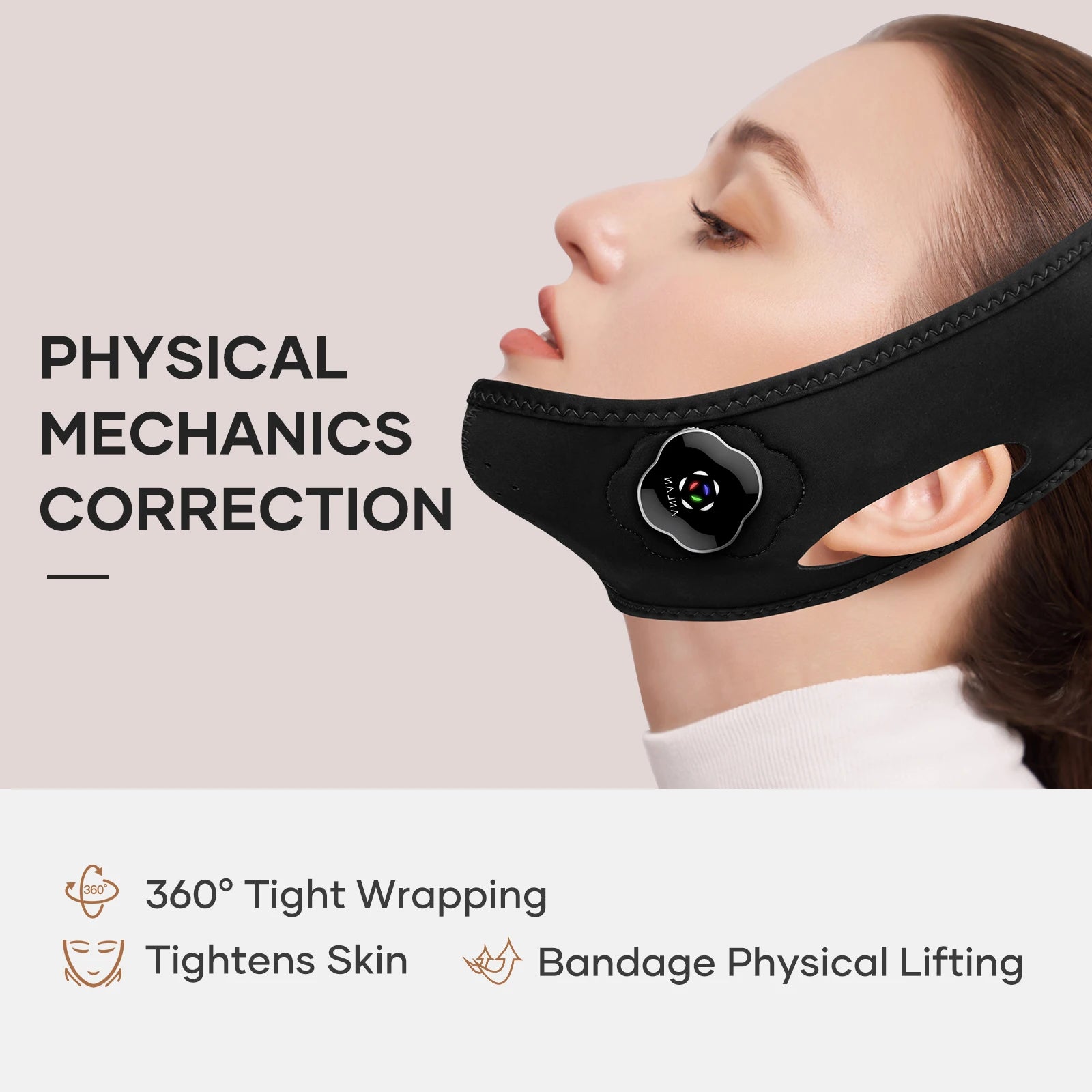 ANLAN EMS Facial Lifting Mask | Double‑Chin Reduction, Cheek Lift, Slimming Belt