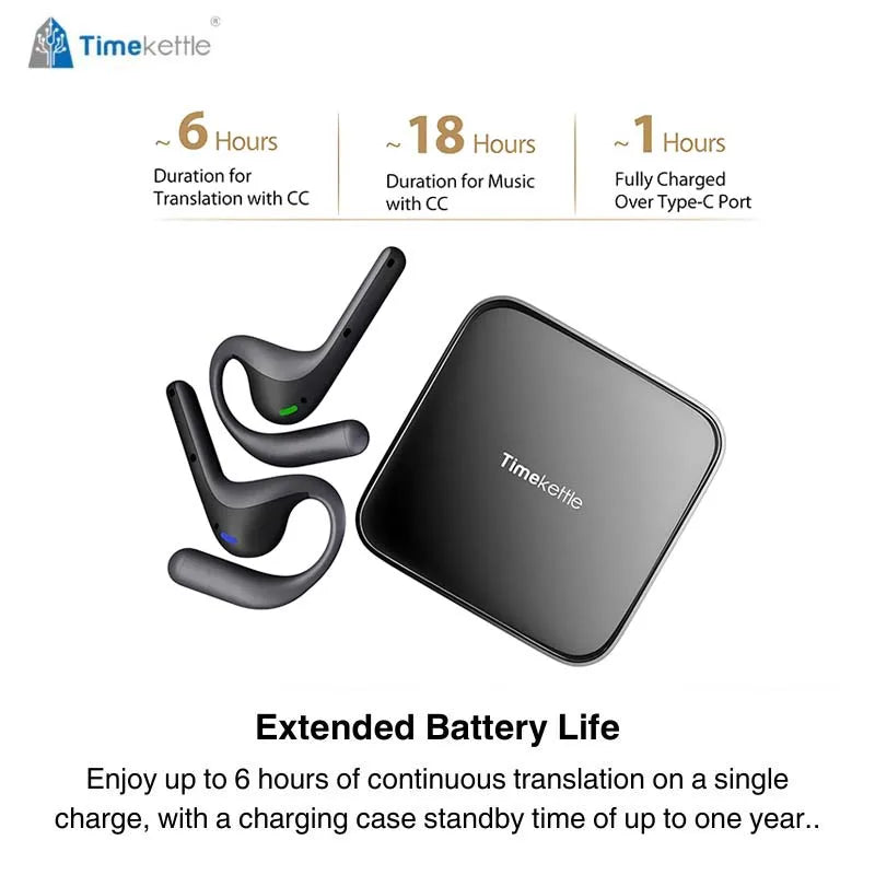 Timekettle W4 Pro AI Translator Earbuds 40 Languages Call Video Translation
