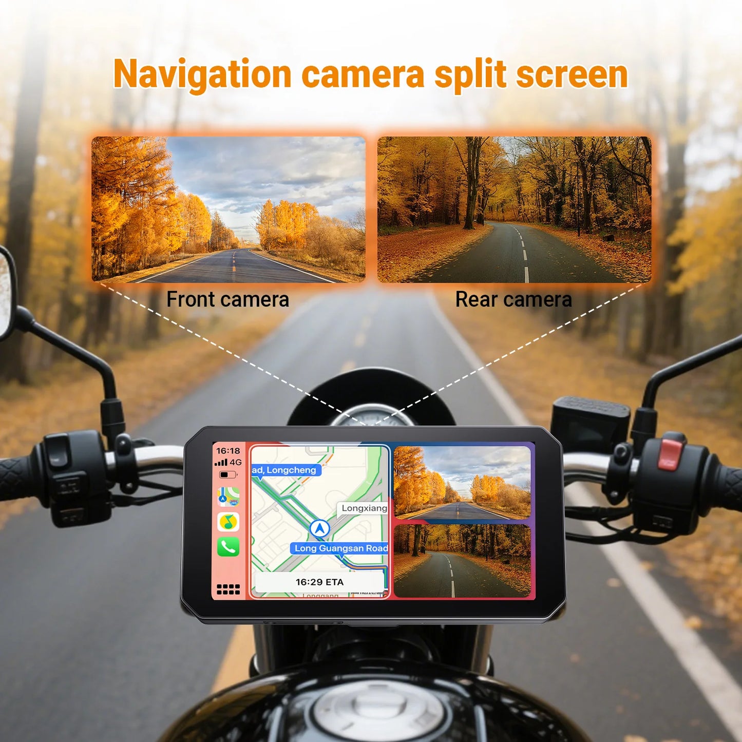 OTTOCAST Express C6 6" Motorcycle Wireless CarPlay Display