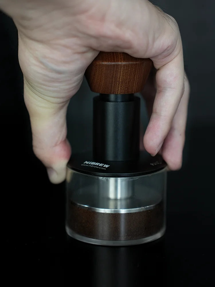 HiBREW 58 mm tamper za espresso – valovita osnova s stalnim pritiskom | Vzmetno kalibrirano orodje barista za G5, H10A, H7A, H13