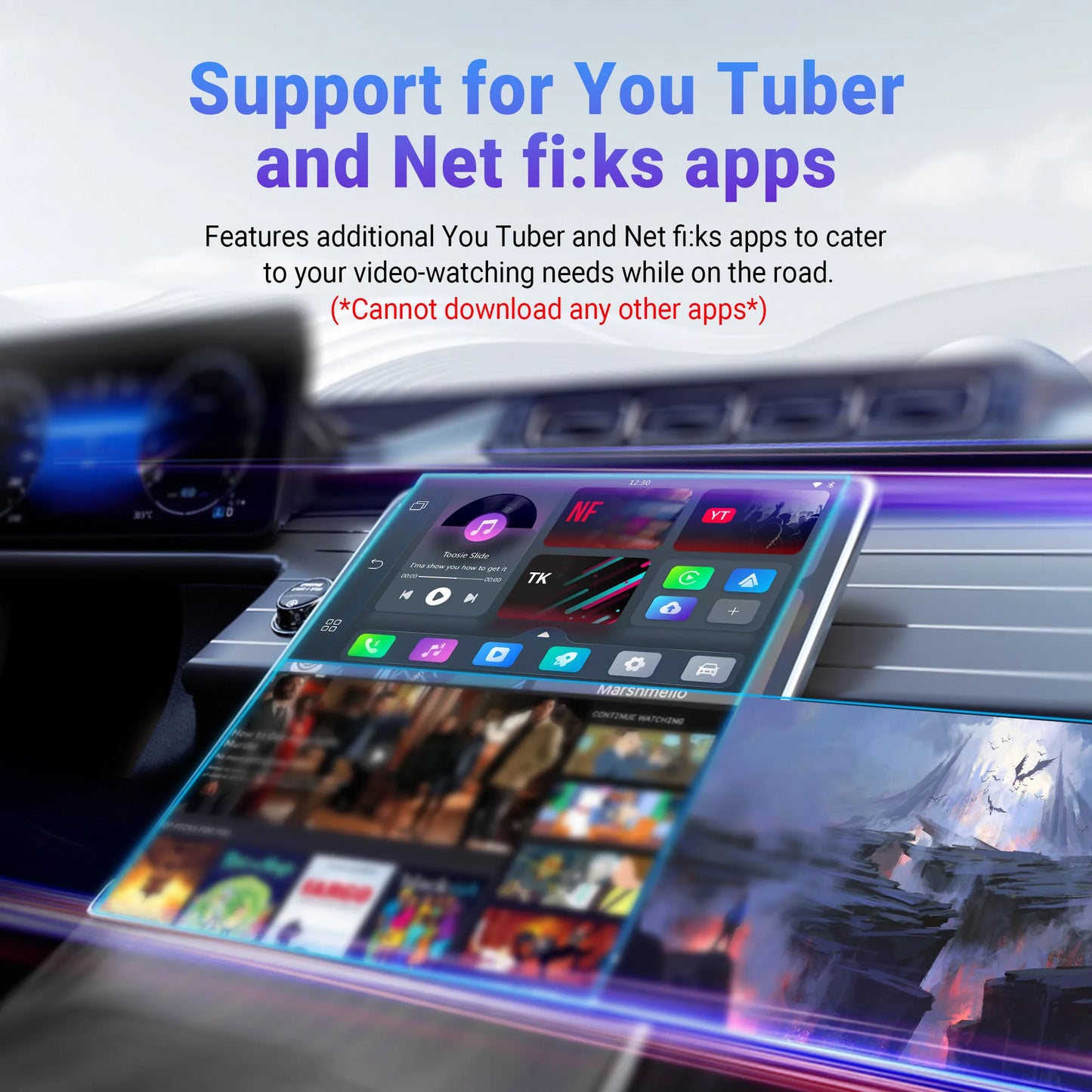 OTTOCAST Play2Video Pro Wireless CarPlay & Video AI Box