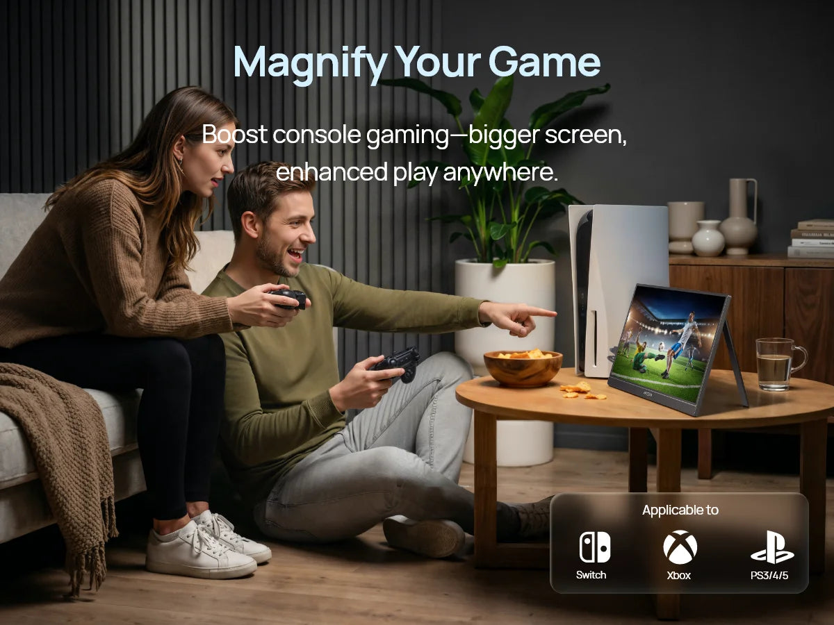 ARZOPA Z1FC 16.1" Portable Gaming Monitor | 144Hz, 1080P FHD, 100% sRGB, IPS, USB‑C & HDMI