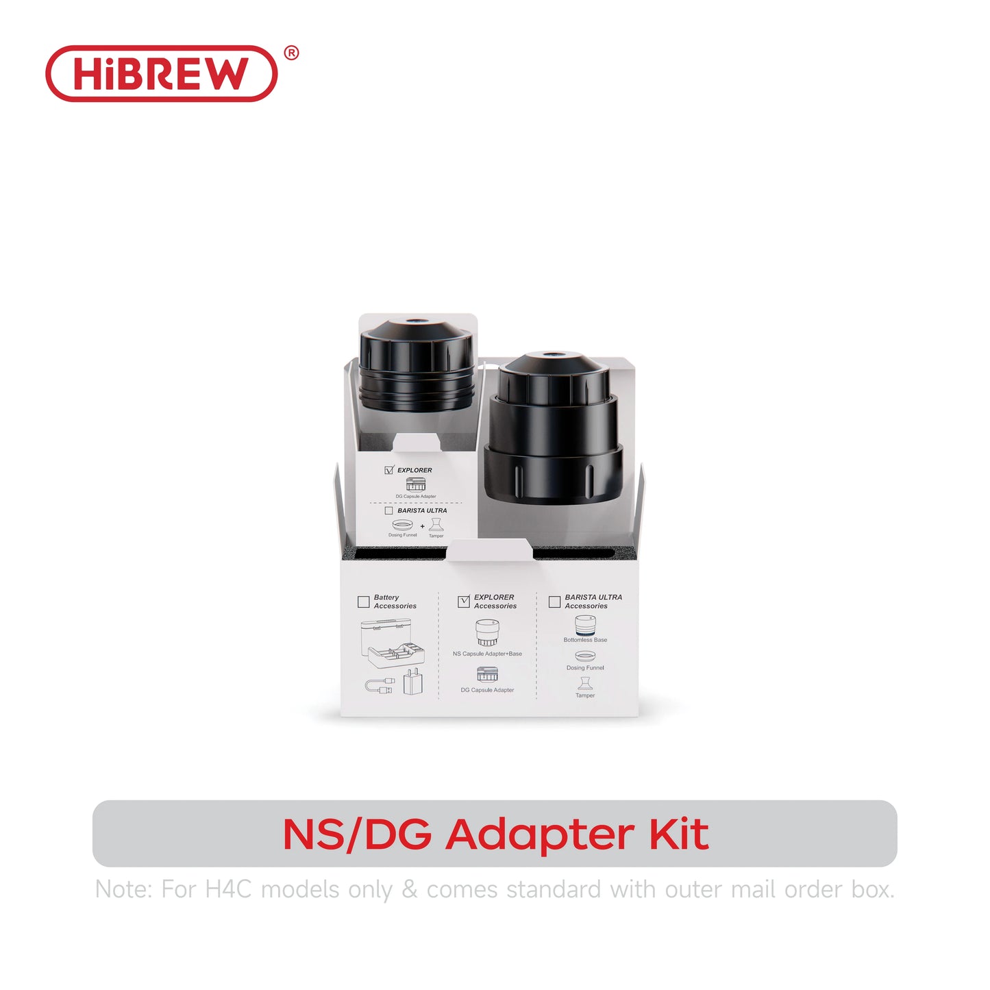 HiBREW H4C 4-in-1 Portable Espresso Machine – Cordless Travel Coffee Maker with Replaceable Battery Pack