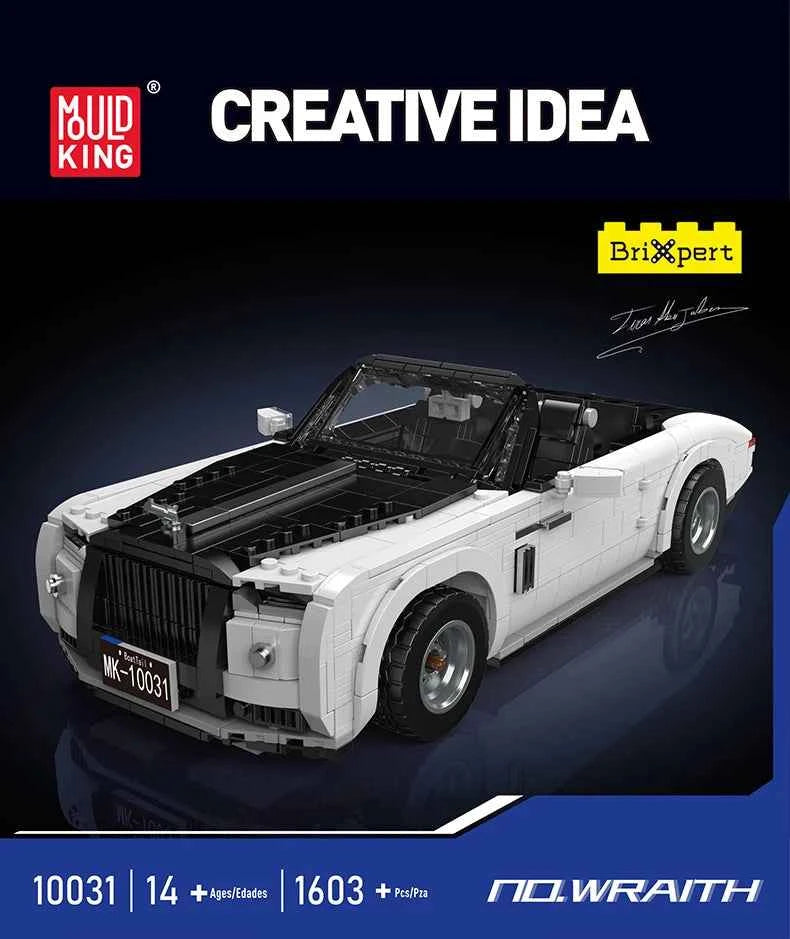 Mould King 10031 Technical Wraith Oldtime Car — Vintage Sport Car Building Block Set - Limetastore