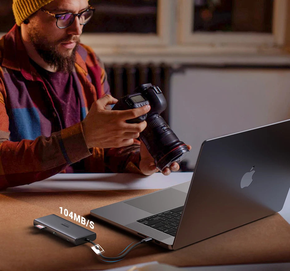 UGREEN 9‑in‑1 USB‑C Hub with 4K60Hz HDMI, 10Gbps USB Ports, Gigabit Ethernet, PD100W