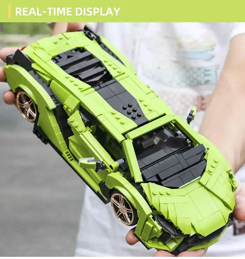 Mould King 10011 Technical Sian Sport Racing Car Building Blocks — DIY Assembly Gift - Limetastore
