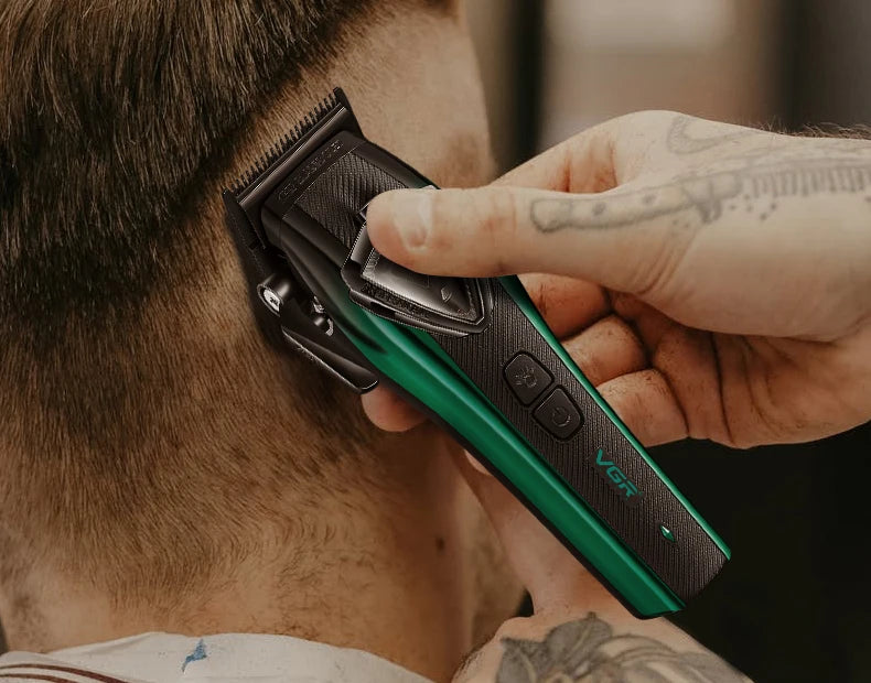 VGR Hair Trimmer Professional Hair Cutting Machine Vector Motor Hair Clipper 11000 RPM Barber Cordless Trimmer for Men V-883 S2