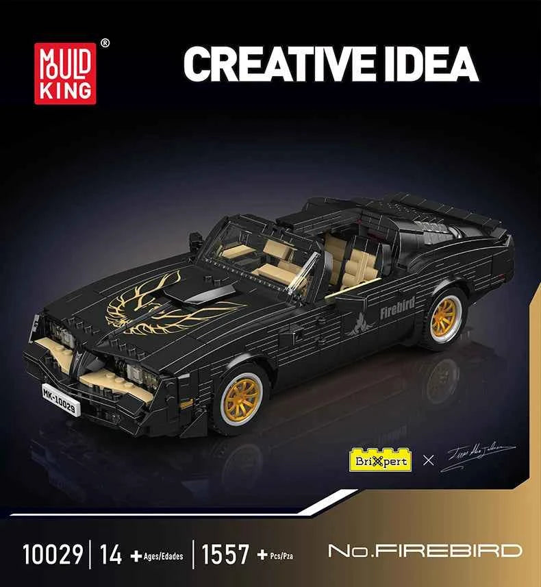 Mould King 10029 Black Firebird Sport Racing Car - Limetastore