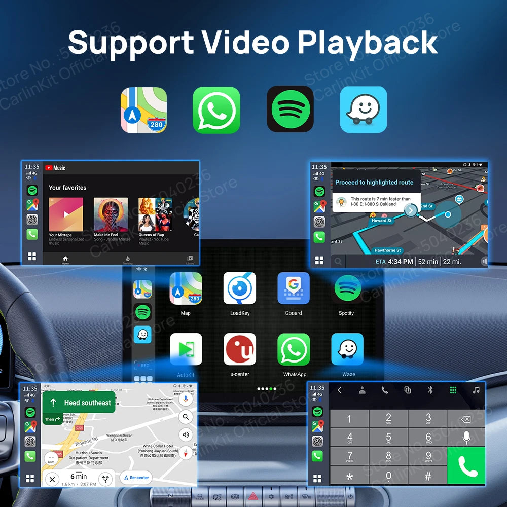 CarlinKit Tbox‑Ultra Android 15 8+128GB Wireless CarPlay AI Box