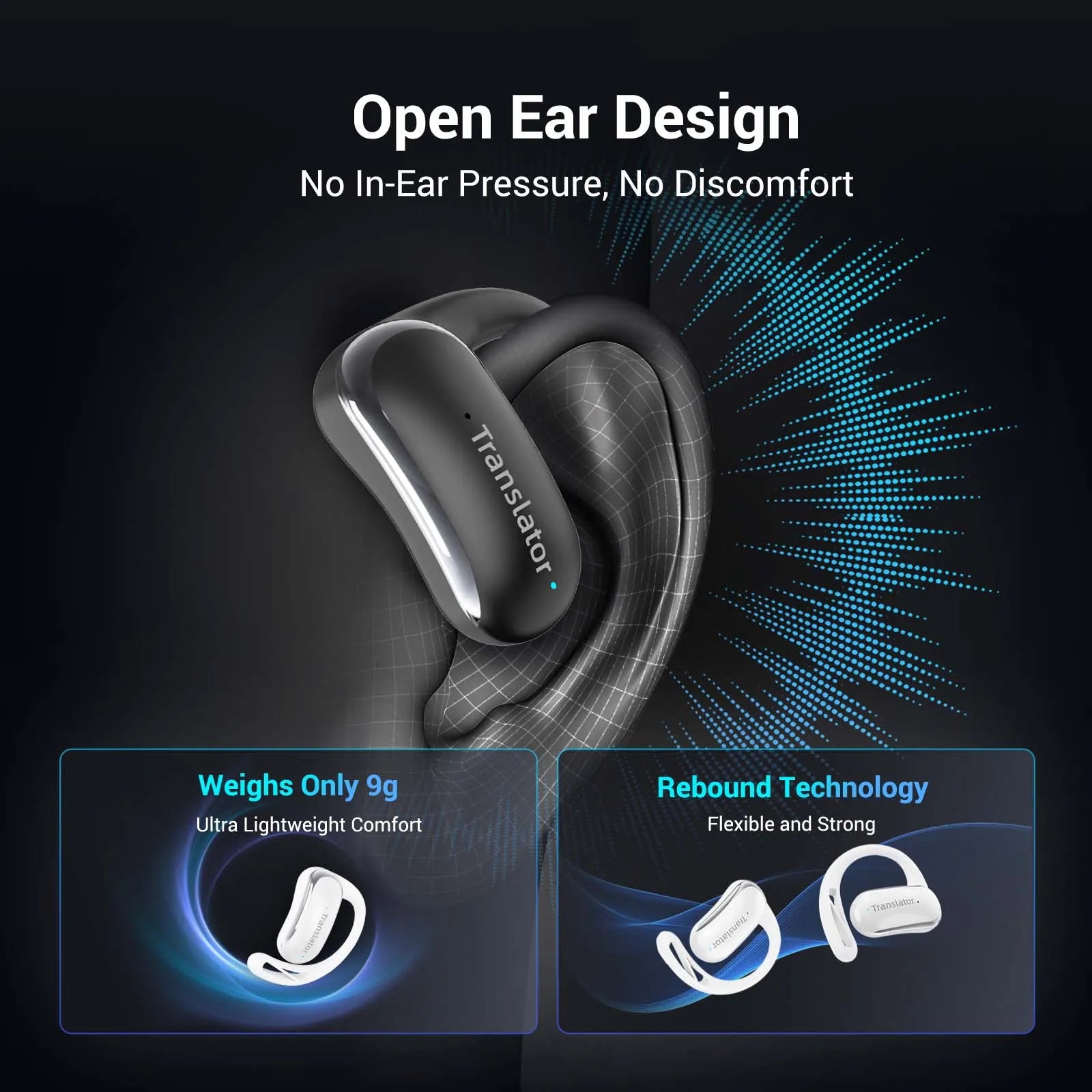 Wooask F56 Real-Time Translator Earbuds 144 Languages 11 Offline