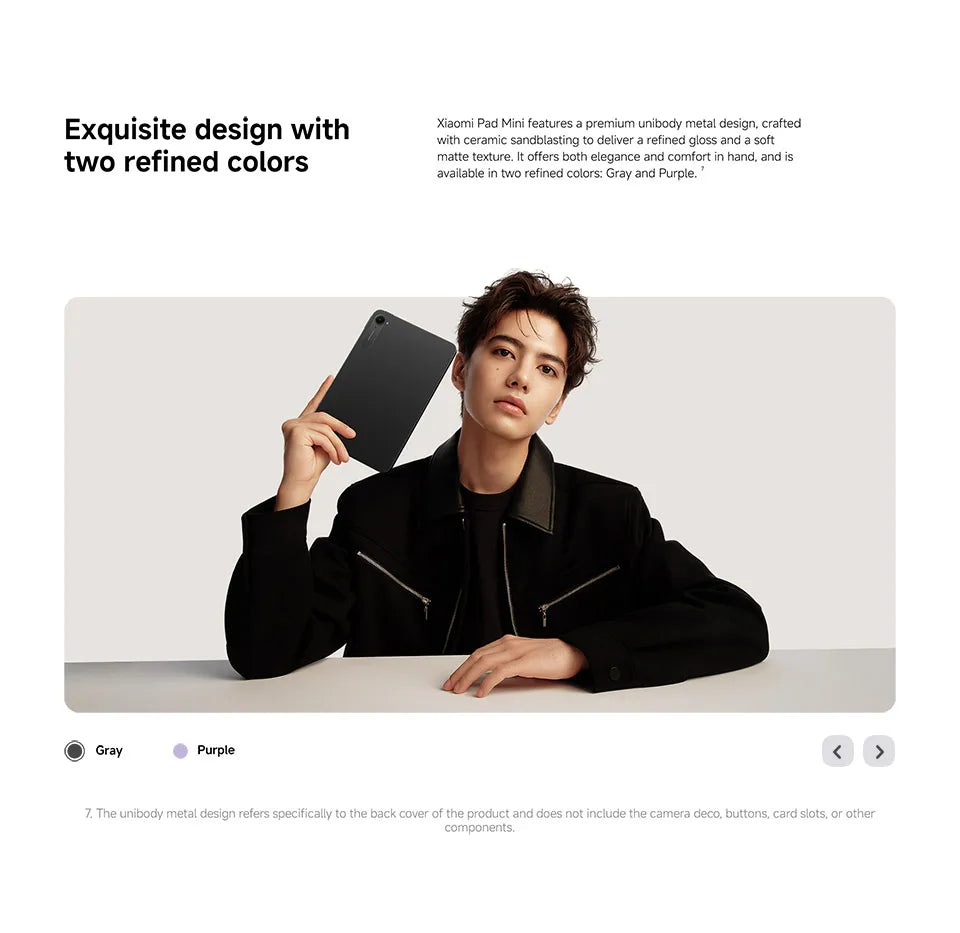 Global Version Xiaomi Mini Pad Mini "3K clear display 8GB /12GB RAM mAh Battery MediaTek dimension + 67W HyperCharge - Limetastore