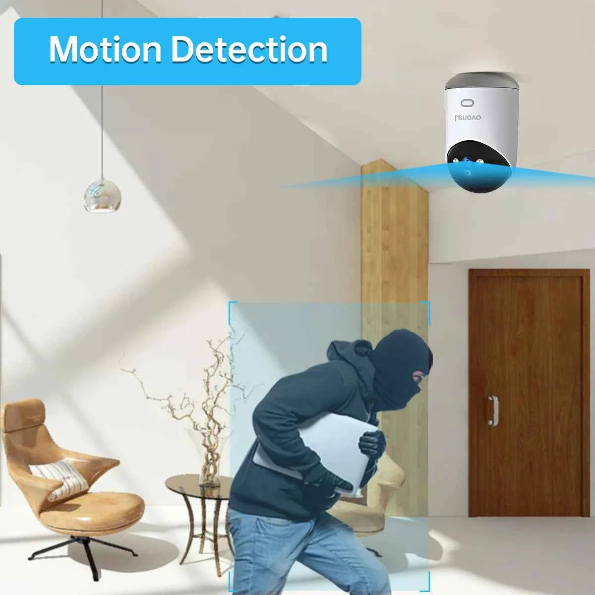 Lenovo 5MP WiFi Camera Smart Home Indoor IP Camera Full Color Night Auto Tracking Security CCTV Surveillance Baby Monitor - Limetastore