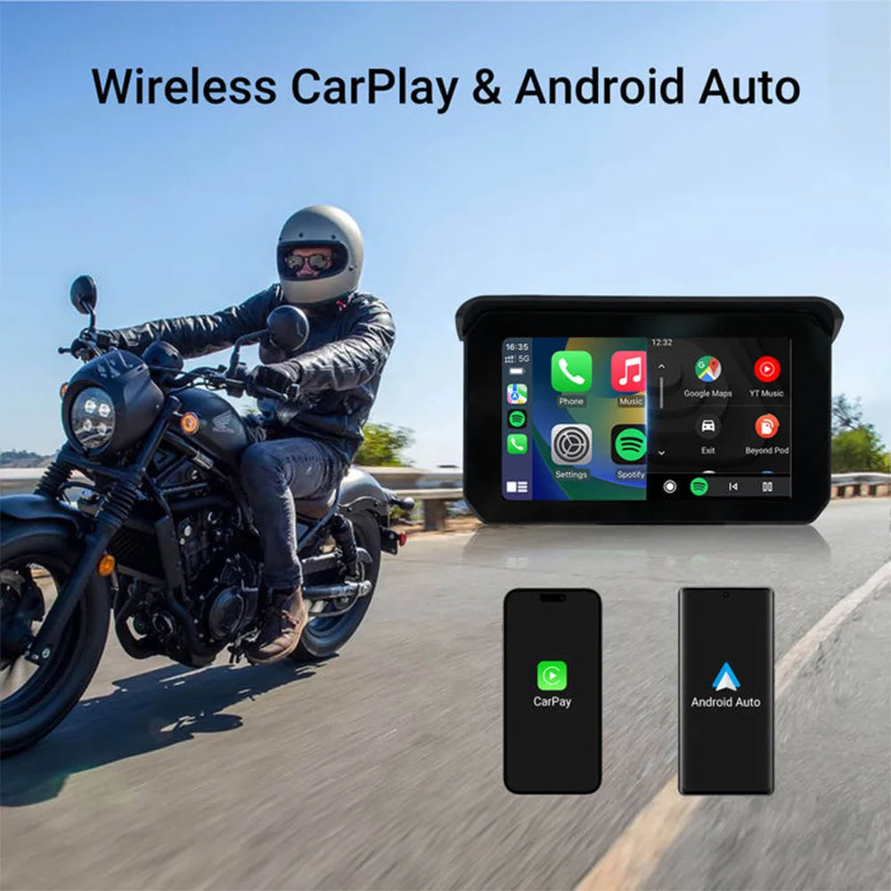 Lite C5 SE Motorcycle CarPlay Android Auto Waterproof Display